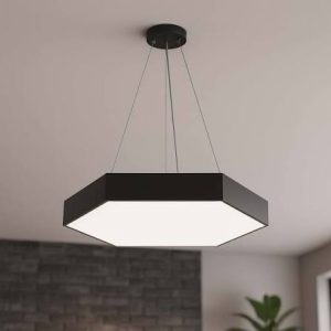 BST Modern LED Pendant Light - Solid Hexagon